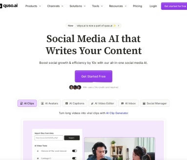 Vidyo.ai：AI智能视频编辑平台，提升视频创作效率