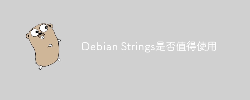 DebianStrings使用体验与推荐分析