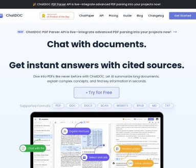 ChatDOC：基于ChatGPT的智能PDF文件阅读助手