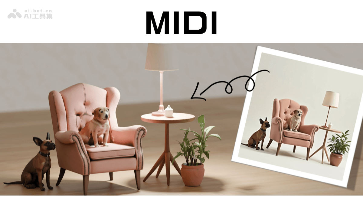 MIDI— AI 3D场景生成技术,能将单张图像转化为360度3D场景