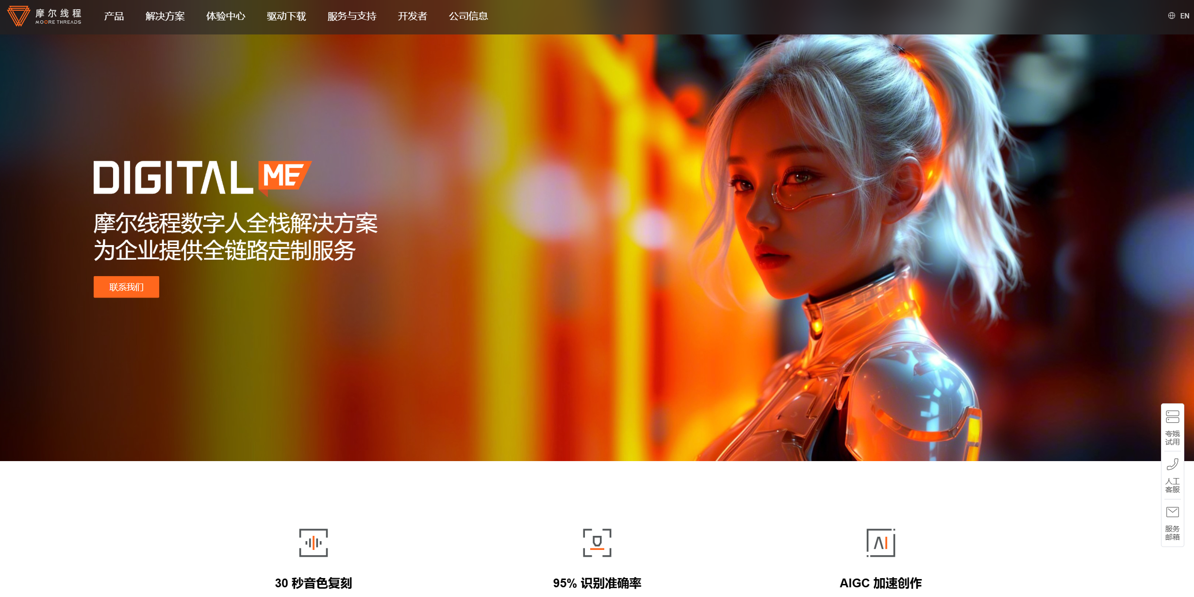 摩尔线程数字人