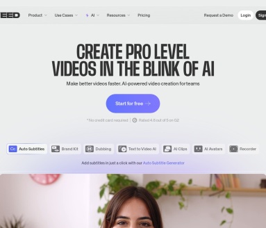 Veed Video Background Remover:AI驱动的在线视频编辑神器