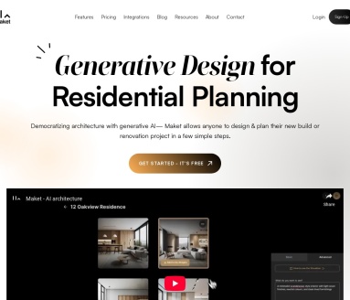 Maket.ai：AI辅助建筑设计工具，简化您的设计流程