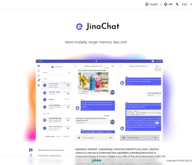 JinaChat:省钱多模态大模型API,助力开发者节省成本