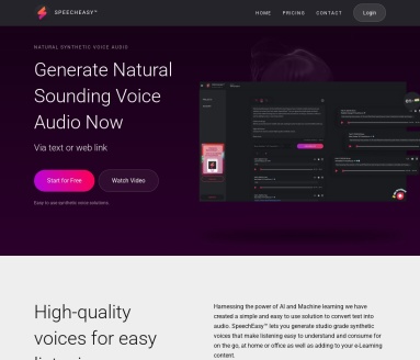 SpeechEasy：AI驱动的文本到语音转换解决方案