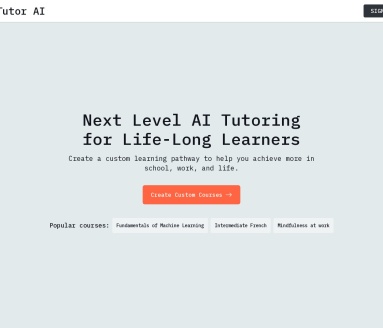 TutorAI:AI驱动学习平台,助您掌握任何主题