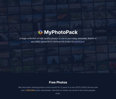 myphotopack：每月免费摄影包，专为您定制