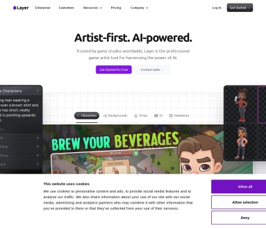 Layer AI:AI驱动的游戏艺术创作平台,提升游戏工作室效率