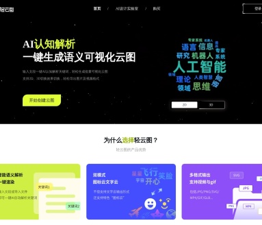 轻云图:AI驱动的3D词云图生成工具