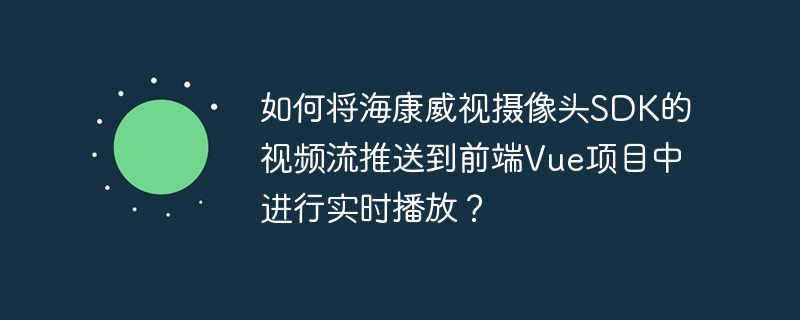 海康威视SDK推送至Vue前端实时播放攻略