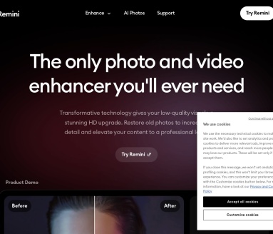 Remini:AI增强工具,升级旧照片和视频到高清