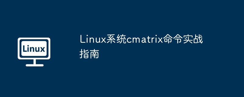 Linux系统cmatrix命令实战指南