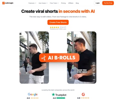 Submagic:AI驱动视频编辑工具,快速提升短视频吸引力