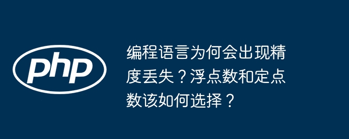 编程语言精度丢失原因及浮点定点选择攻略