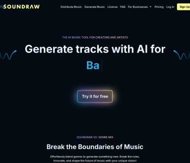 SoundRaw AI：创作者的AI音乐生成利器