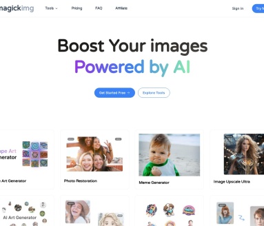 Magickimg：AI驱动的照片增强与编辑平台
