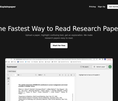 ExplainPaper：一键解析研究论文，轻松理解学术文本
