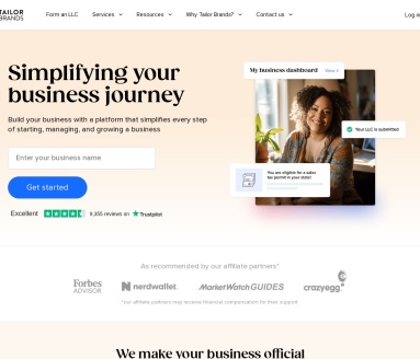 Tailor Brands AI Logo Maker：轻松创建专业LOGO