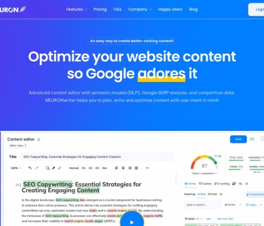 NEURONwriter：以用户意图为导向的内容规划与优化工具