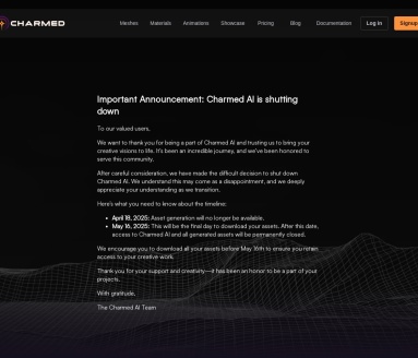Charmed AI:3D建模与动画制作的AI工具包