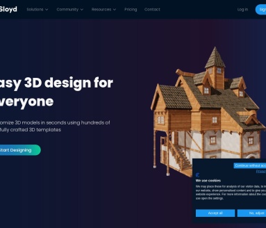 Sloyd 3D建模工具:参数化生成与机器学习技术结合