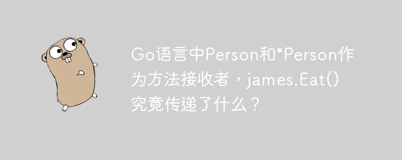 Go语言中Person和*Person作为方法接收者，james.Eat()究竟传递了什么？