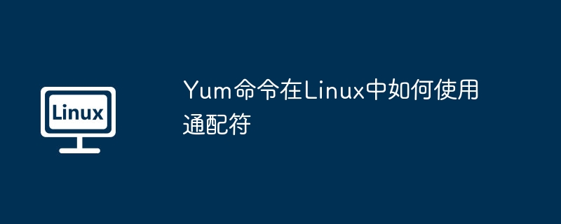 Yum命令Linux中通配符使用技巧