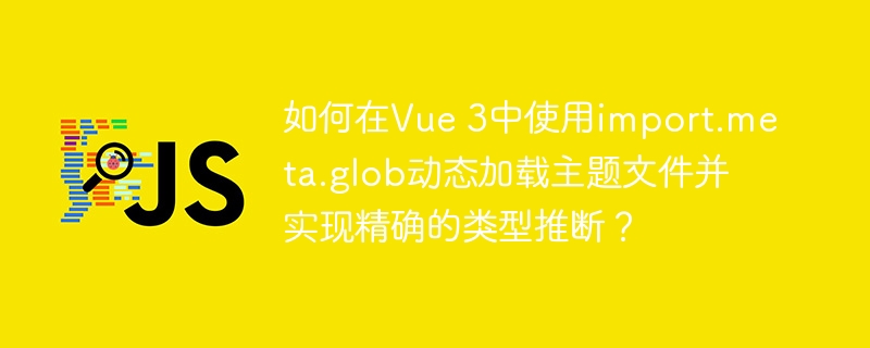 在Vue3中如何用import.meta.glob动态加载主题并精确类型推断？