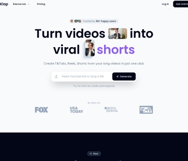 Klap：快速将视频转化为营销短片的利器