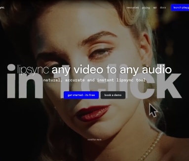 Synclabs:高效便捷的唇形同步解决方案