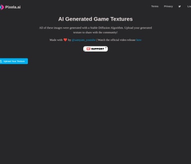 Pixela.ai：AI生成游戏纹理平台，Stable Diffusion算法赋能