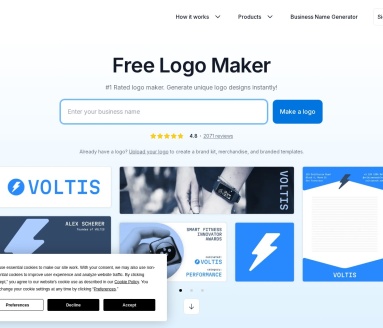 LOGO.COM - 100%免费高质量标志设计，助您打造品牌形象