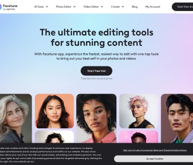 Facetune：AI智能照片和视频编辑工具，美化自拍照，尝试新风格