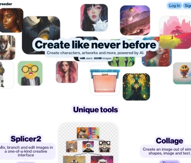 Artbreeder：AI驱动图像混合与基因编辑艺术平台