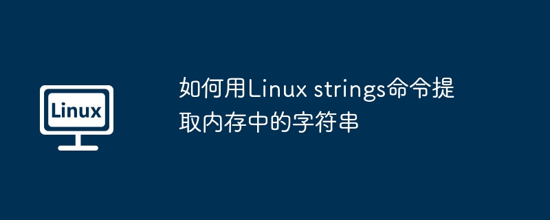 Linuxstrings命令提取内存字符串的绝技