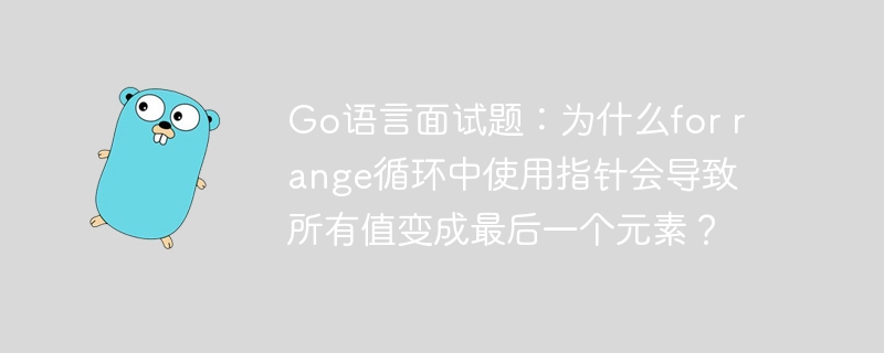 Go语言面试题：forrange中指针为何指向最后元素？