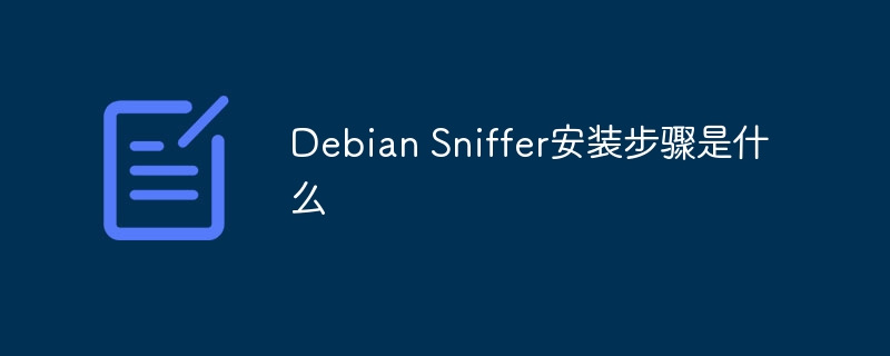 DebianSniffer安装使用全攻略