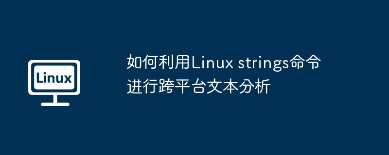 如何利用Linux strings命令进行跨平台文本分析