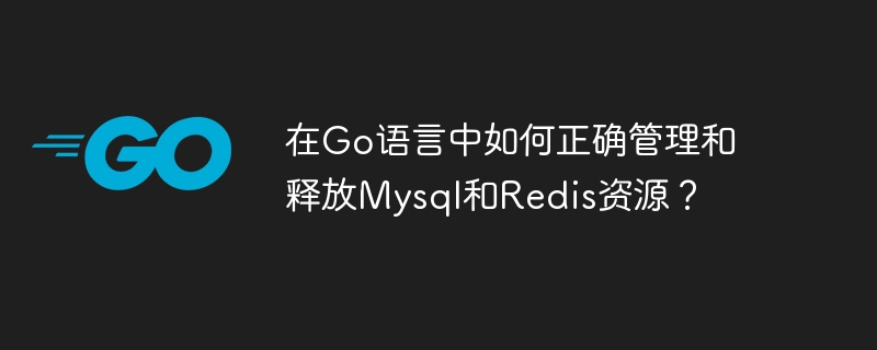 Go语言MySQL和Redis资源管理与释放终极攻略