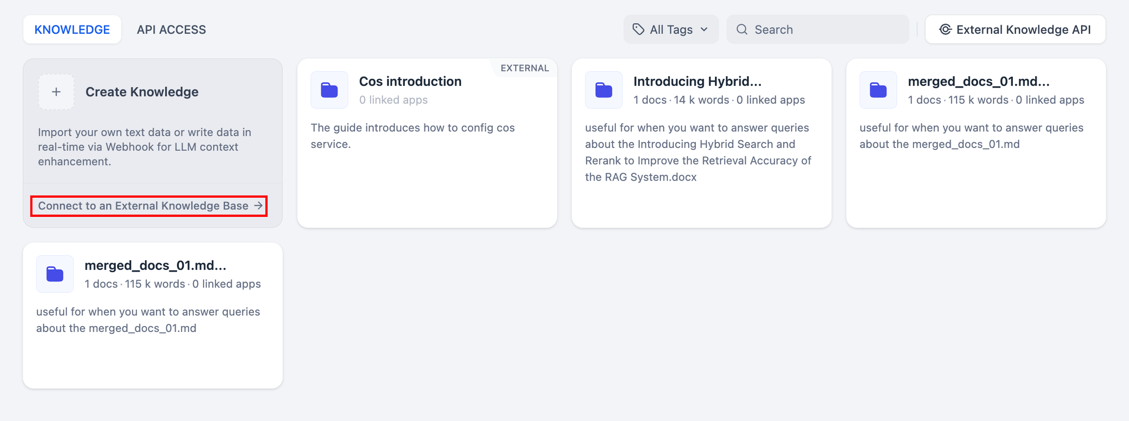 Dify 连接外部知识库教程
