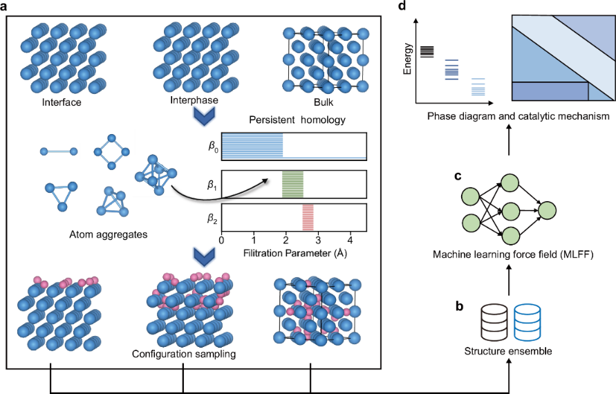 北大潘锋团队与合作者在《自然·通讯》发文,提出基于拓扑/图论结构化学与AI的自动化多相催化活性相探索框架