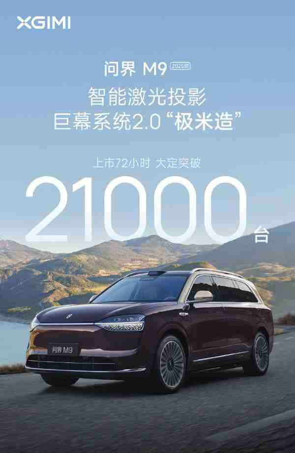 问界M9激光投影系统确认由极米打造 分辨率提升200%