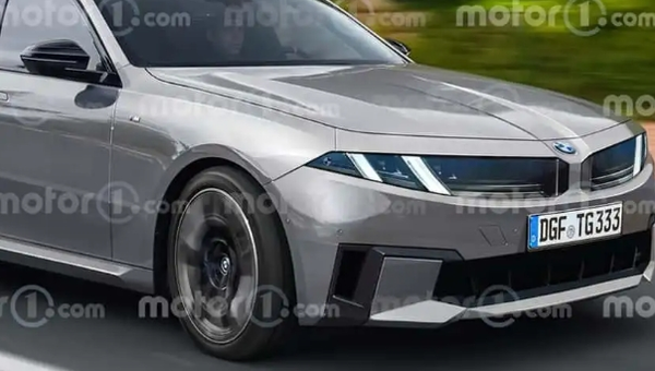 2027款宝马3系渲染图曝光 外观巨变 前脸更有科技感