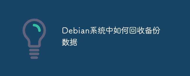 Debian系统备份数据恢复方法