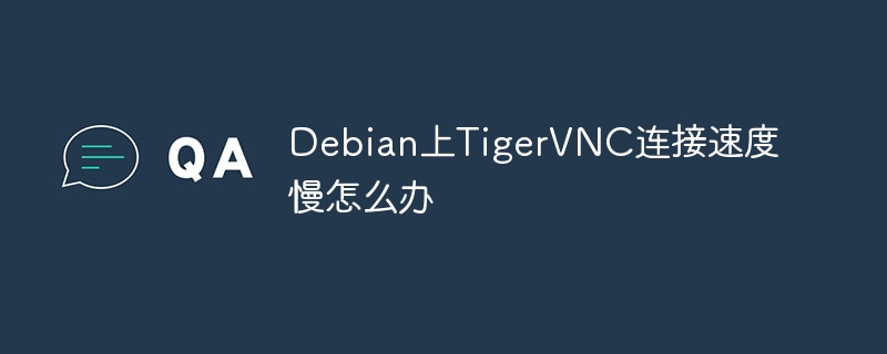 Debian上TigerVNC连接慢的优化秘籍