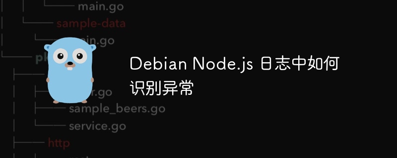 DebianNode.js日志中如何识别异常