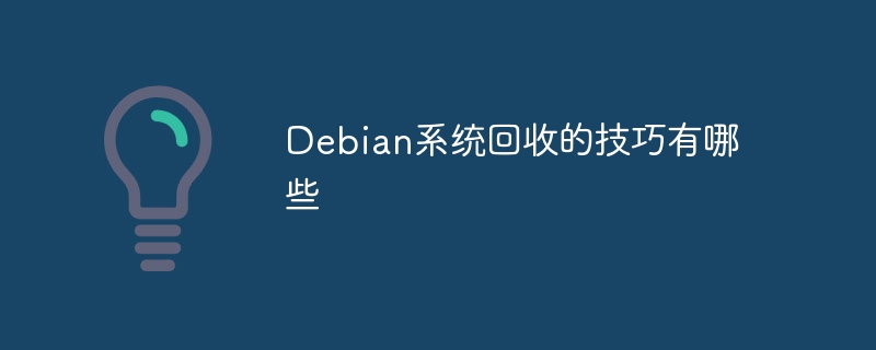 Debian系统回收技巧全攻略