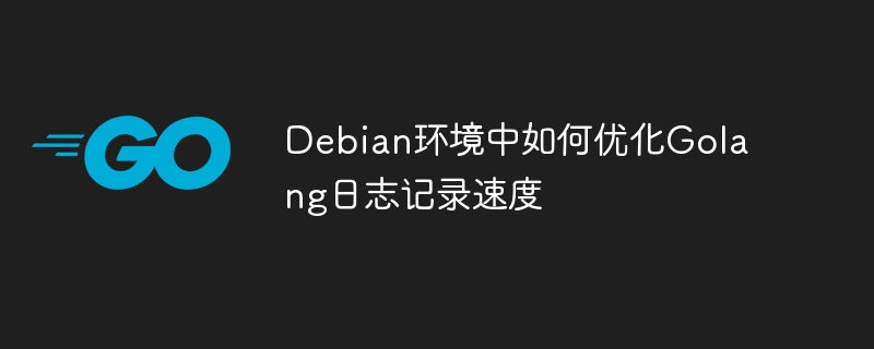 Debian环境中如何优化Golang日志记录速度
