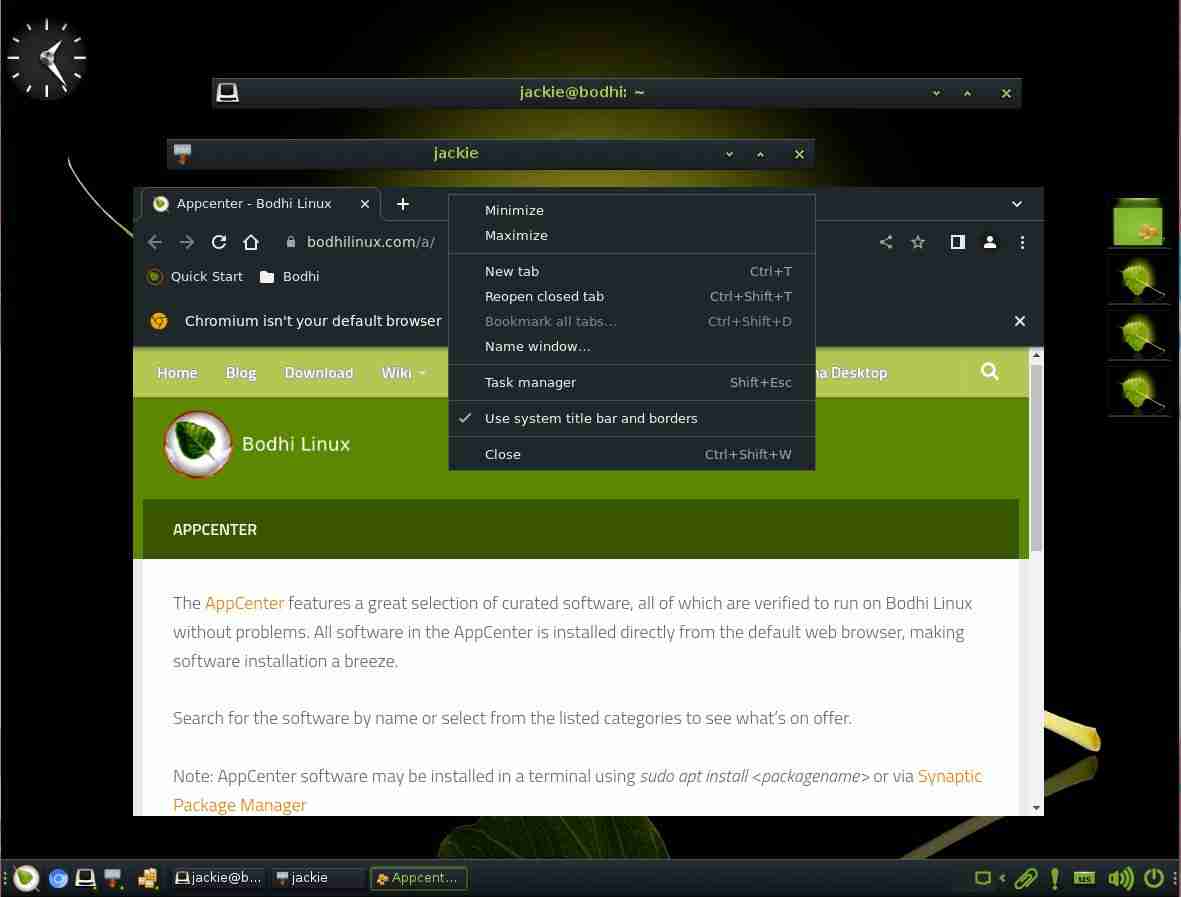 Bodhi Linux提供桌面启蒙