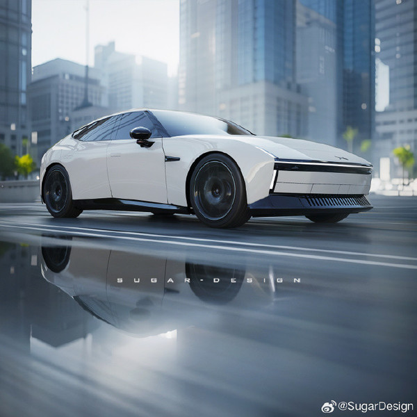 小鹏P7Ultra渲染图曝光激进中式肌肉车设计